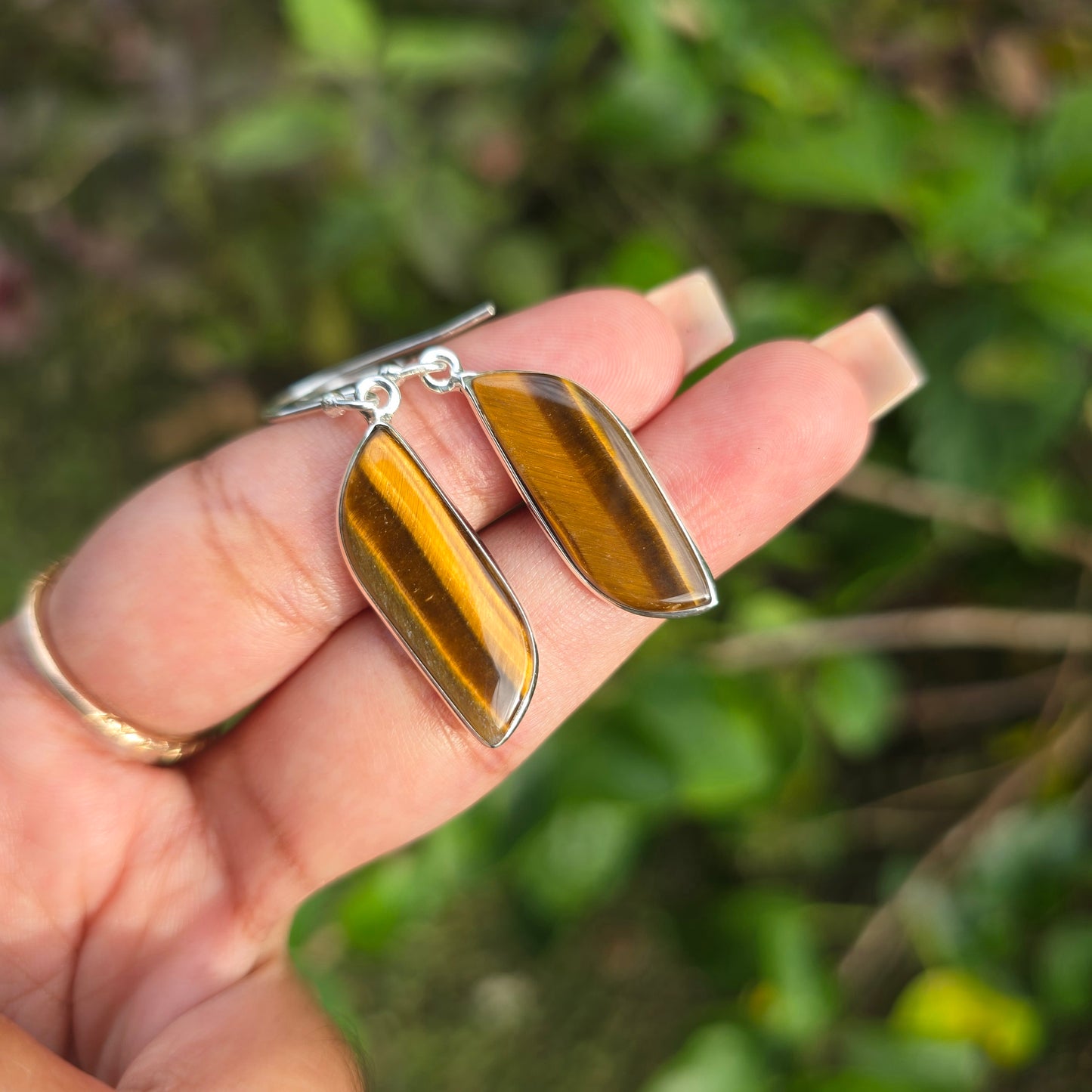 Tiger's Eye Dangle Earring