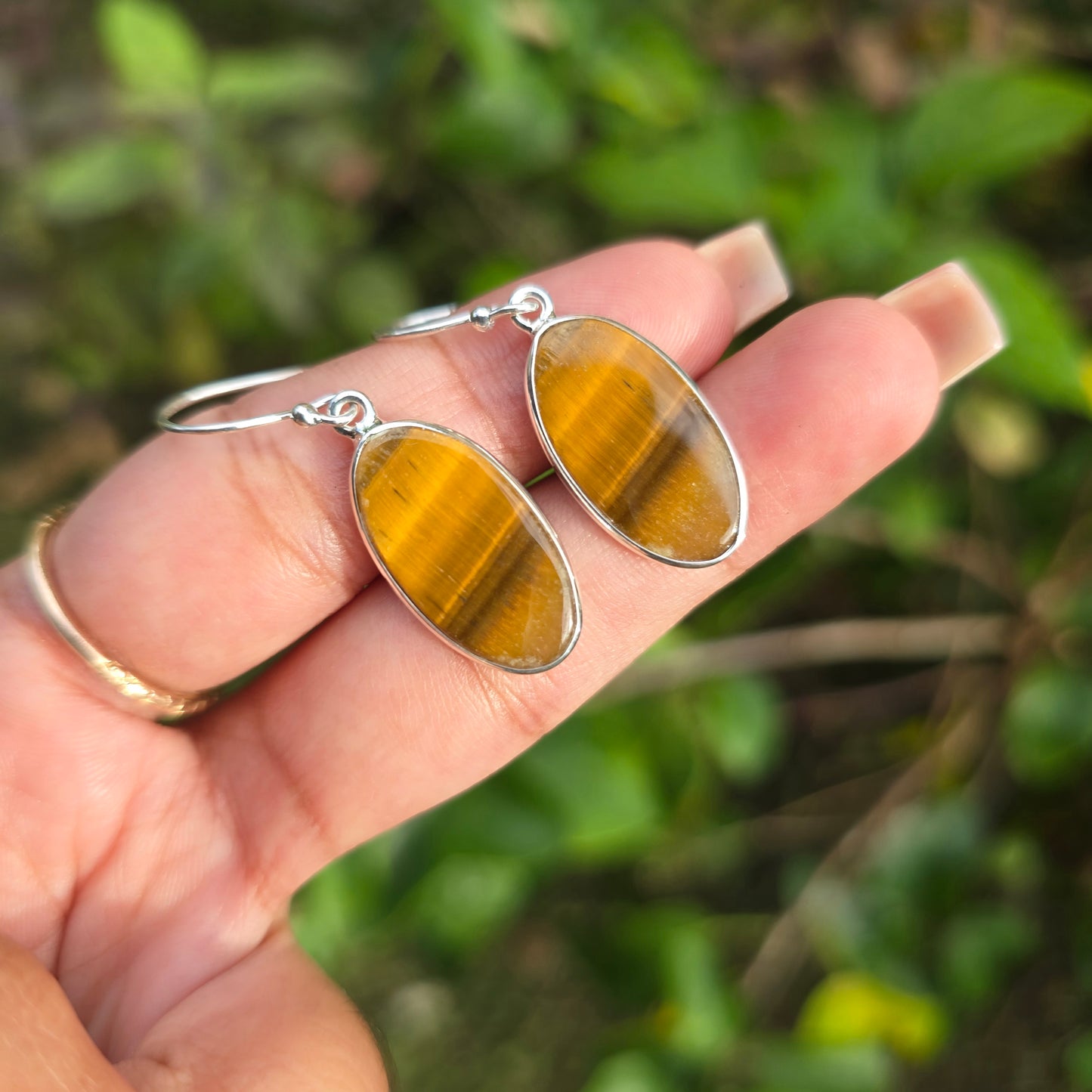Tiger's Eye Dangle Earring