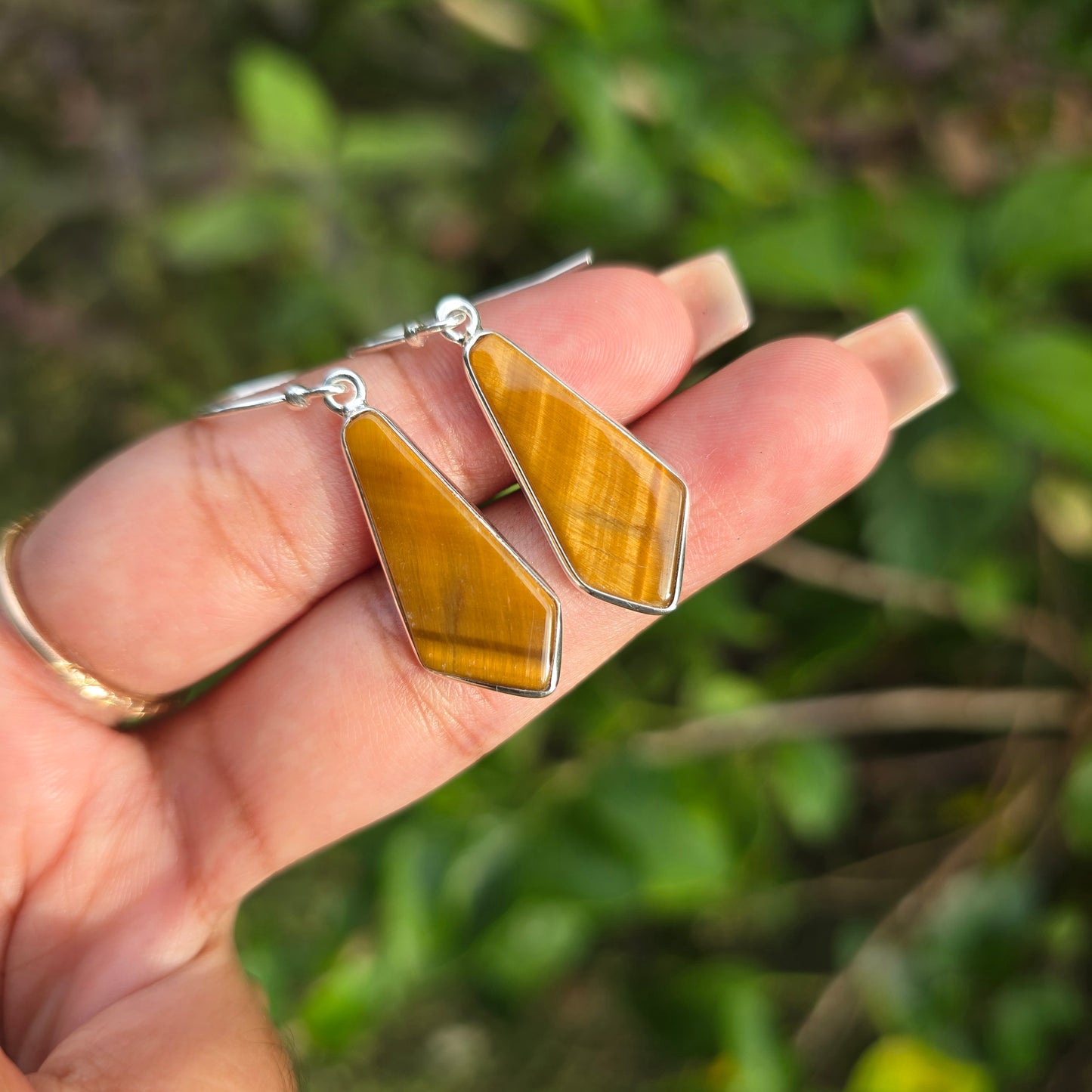 Tiger's Eye Dangle Earring