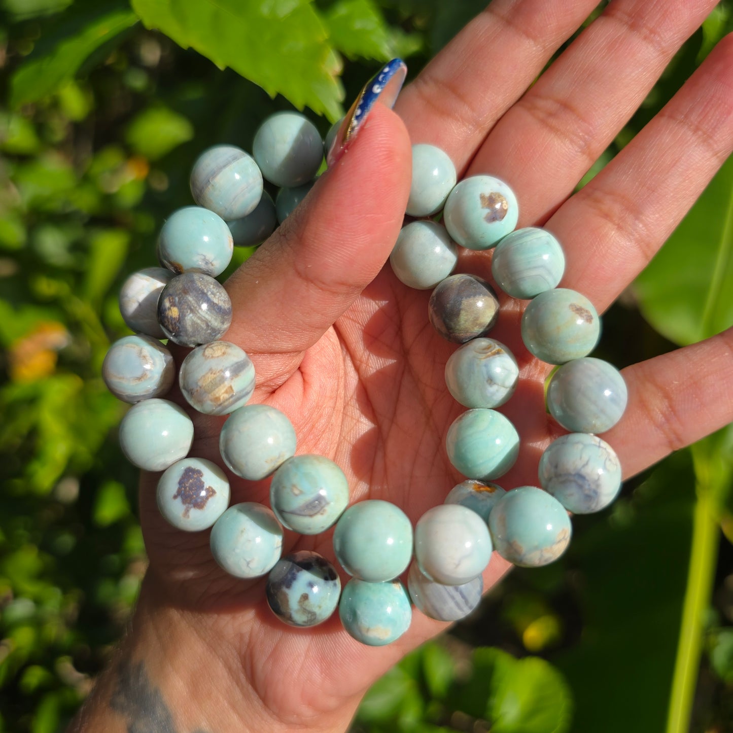 Light Blue/Green Turquoise Gemstone Bracelet