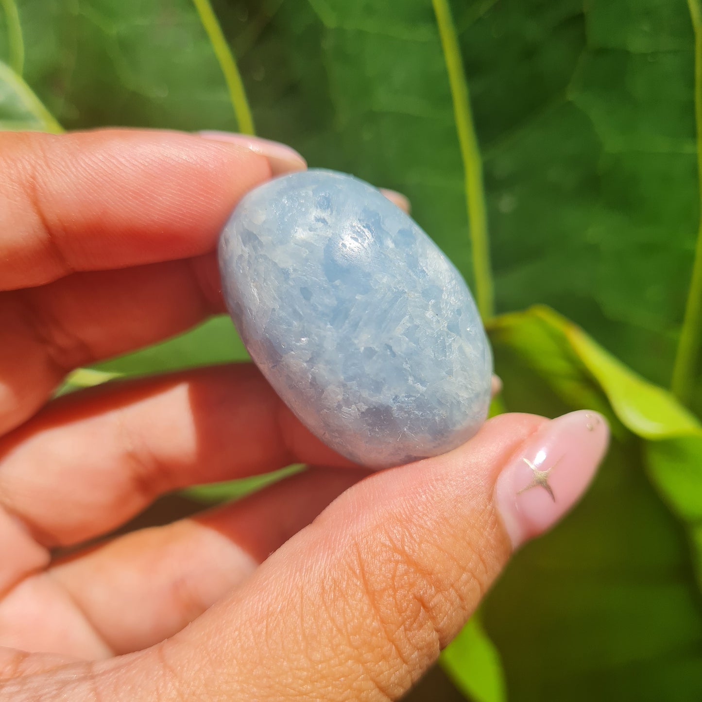 Blue Calcite Tumbled Stone