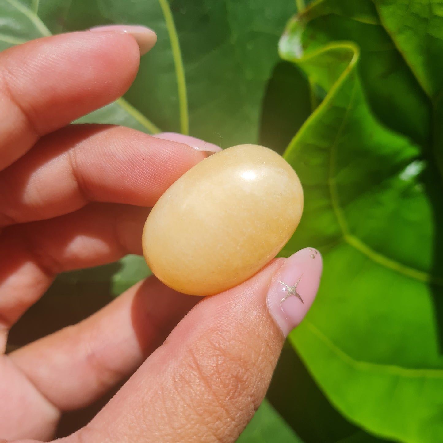 Yellow Calcite Tumbled Stone