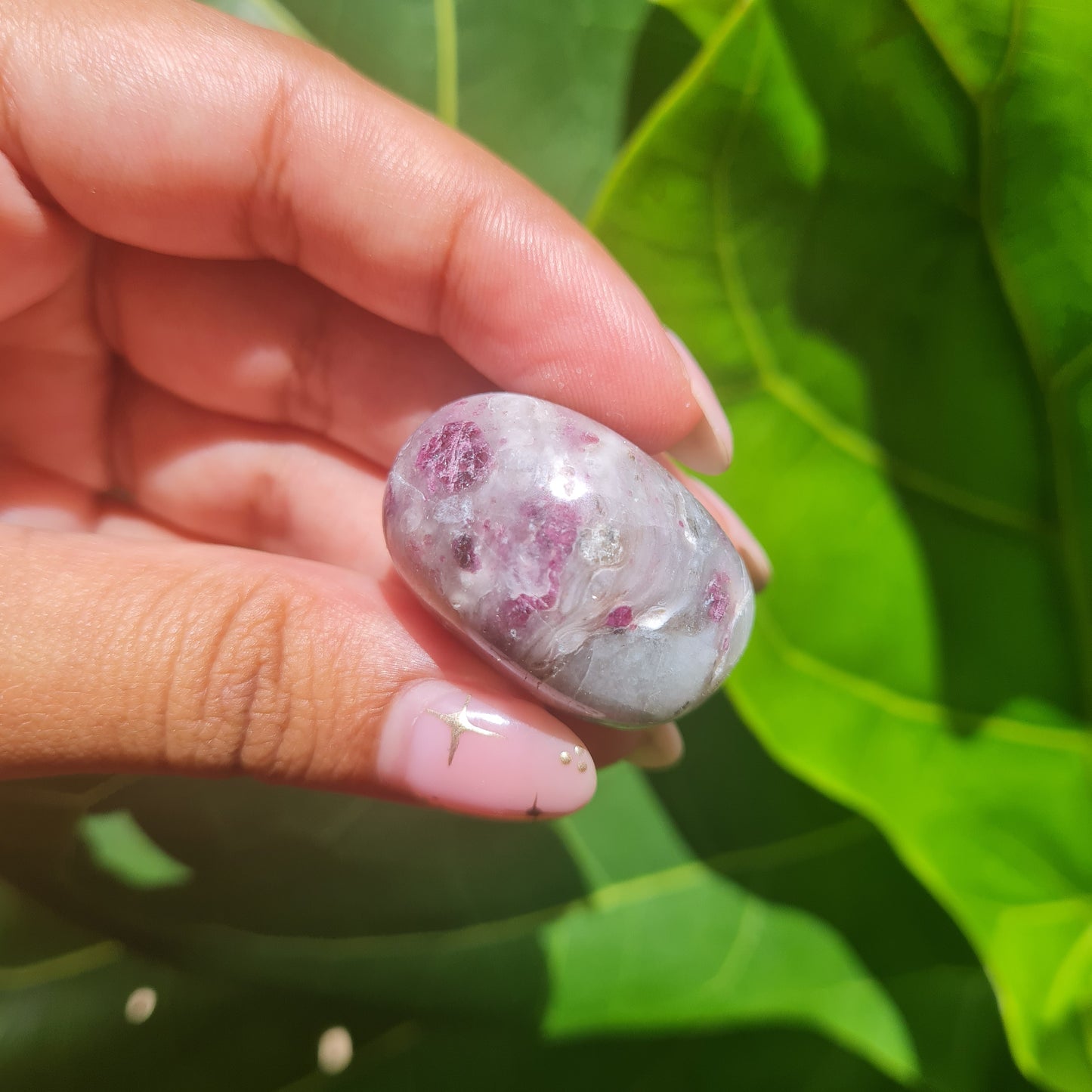Pink Tourmaline Tumbled Stone