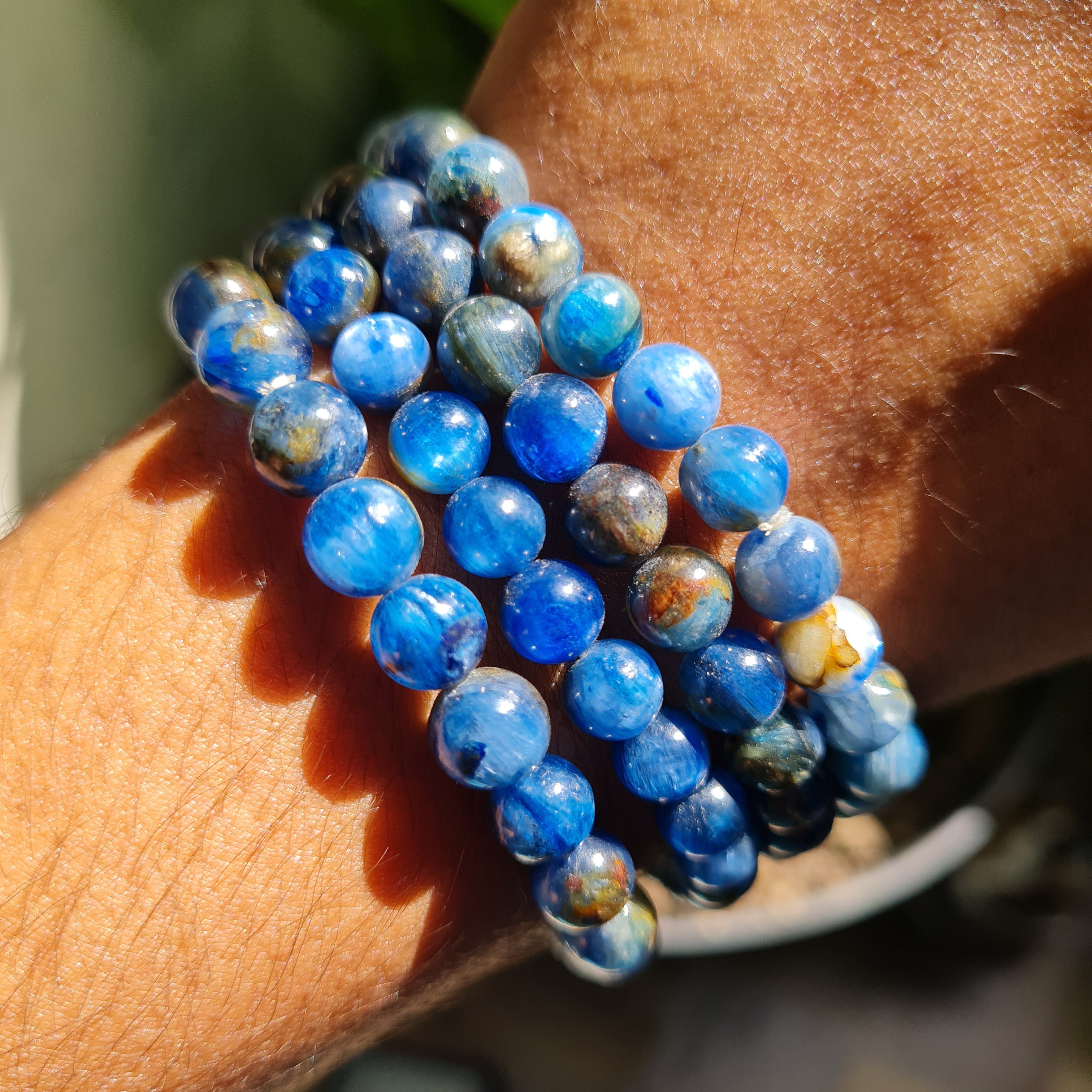 Kathleen Blue selling Kyanite Double Heart Bracelet