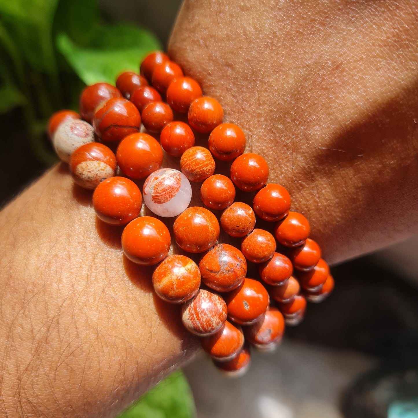 Red Jasper Gemstone Bracelet