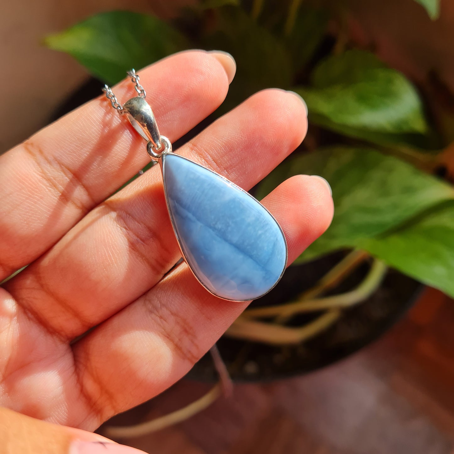 Owyhee Blue Opal Pendant
