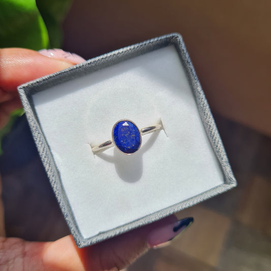 Lapis Lazuli Gemstone Ring - Size 10