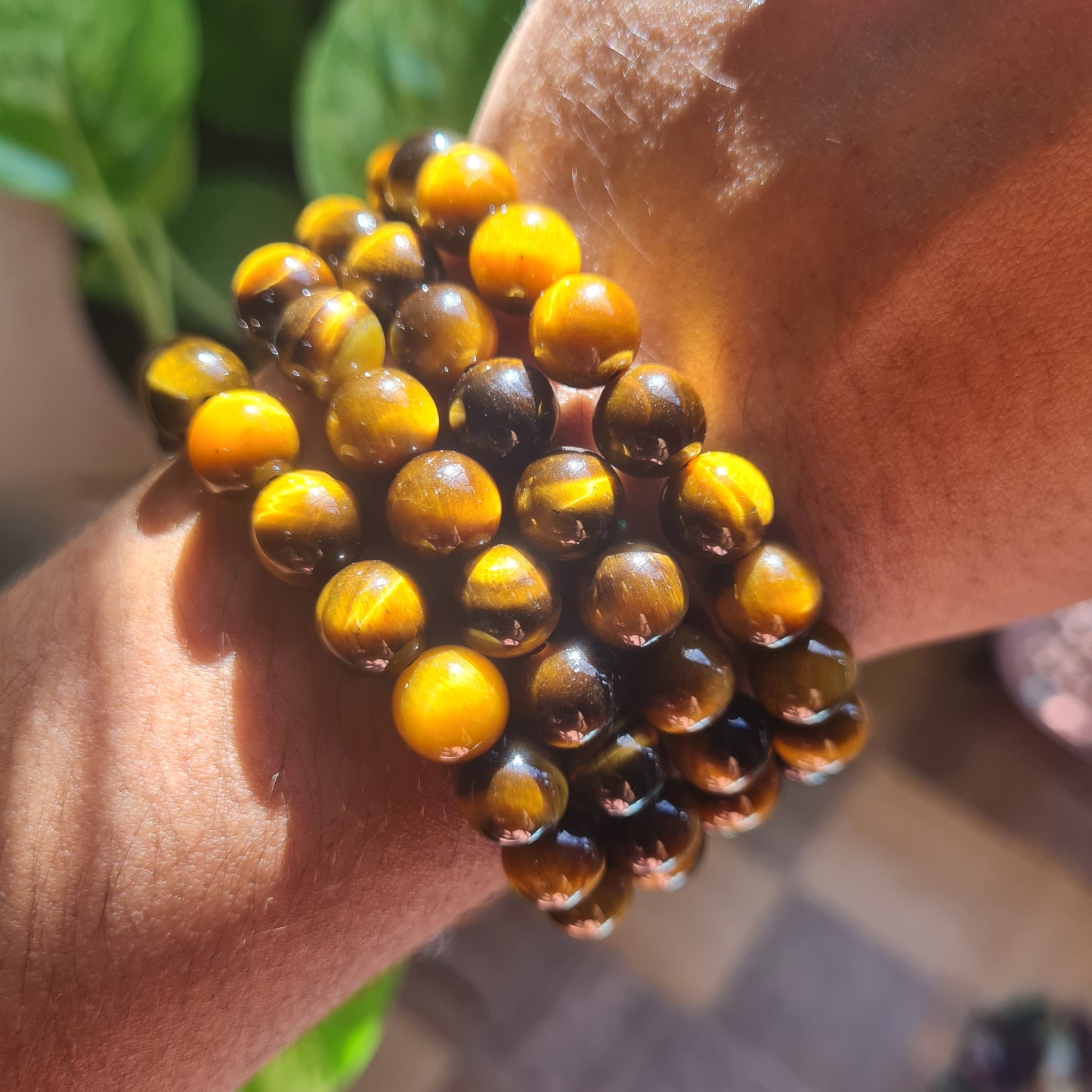 Yellow Tiger's Eye Gemstone Bracelet