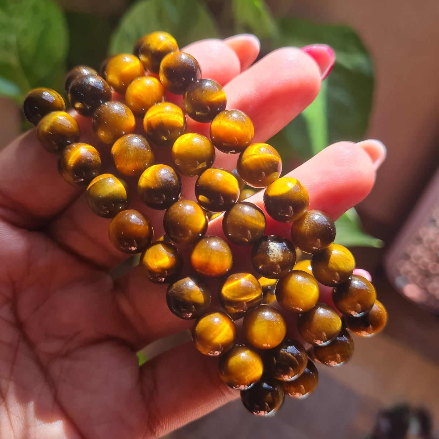 Yellow Tiger's Eye Gemstone Bracelet