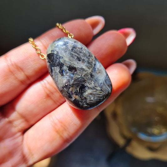 High Quality Larkivite Nugget Necklace