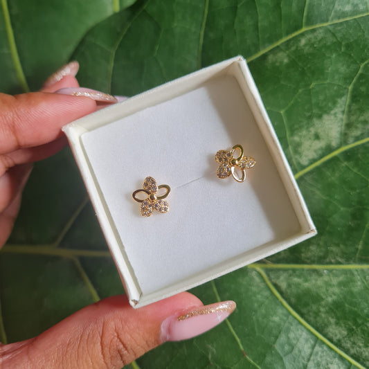 Stainless Steel Floral Studs