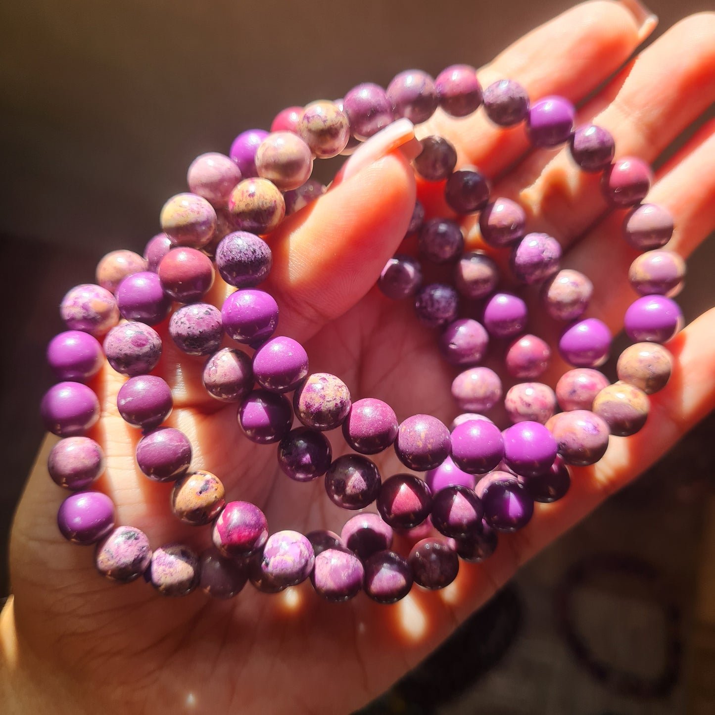 Phosphosiderite Gemstone Bracelet