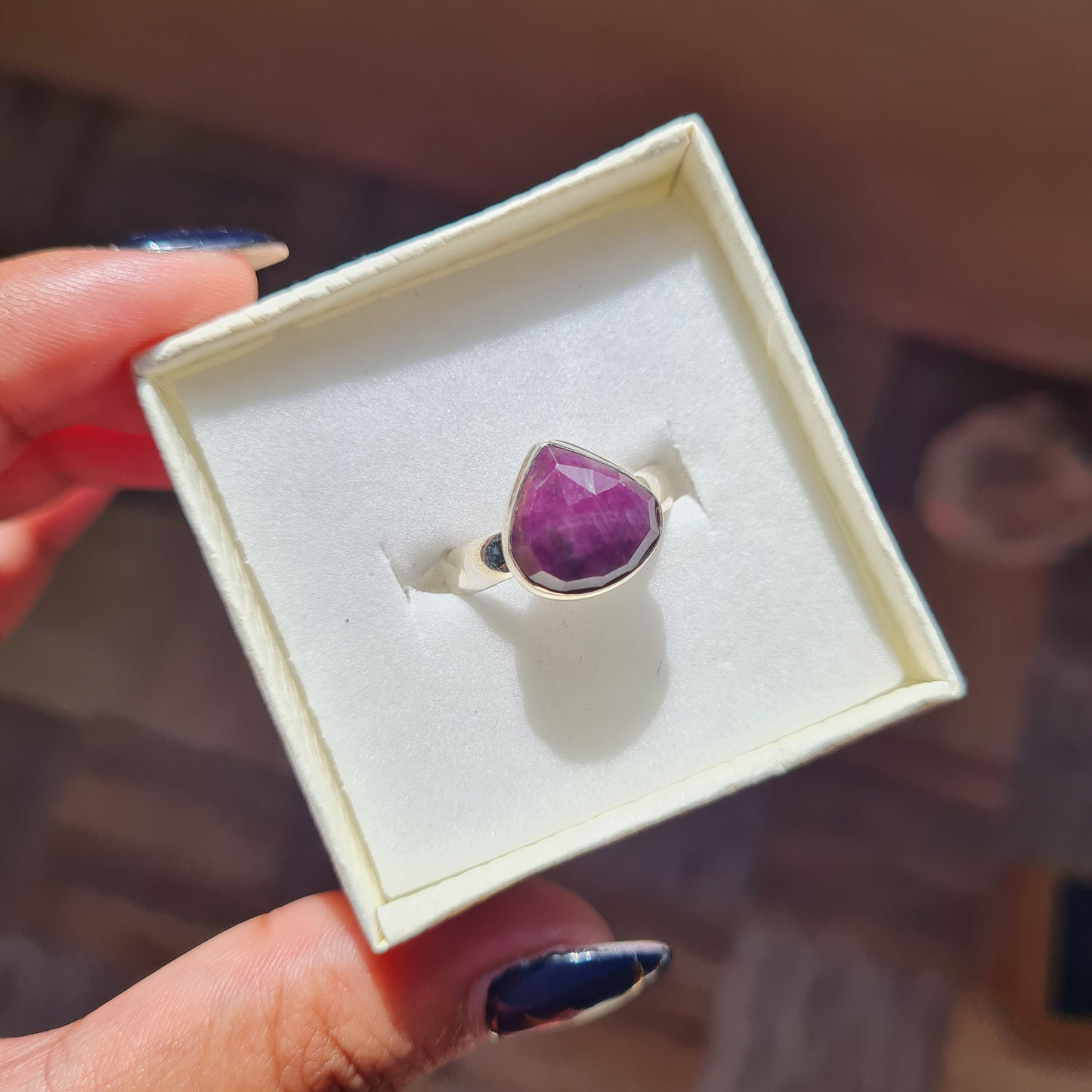 Ruby Gemstone Ring - Size 7