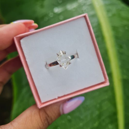 Herkimer Diamond Ring - Size 9