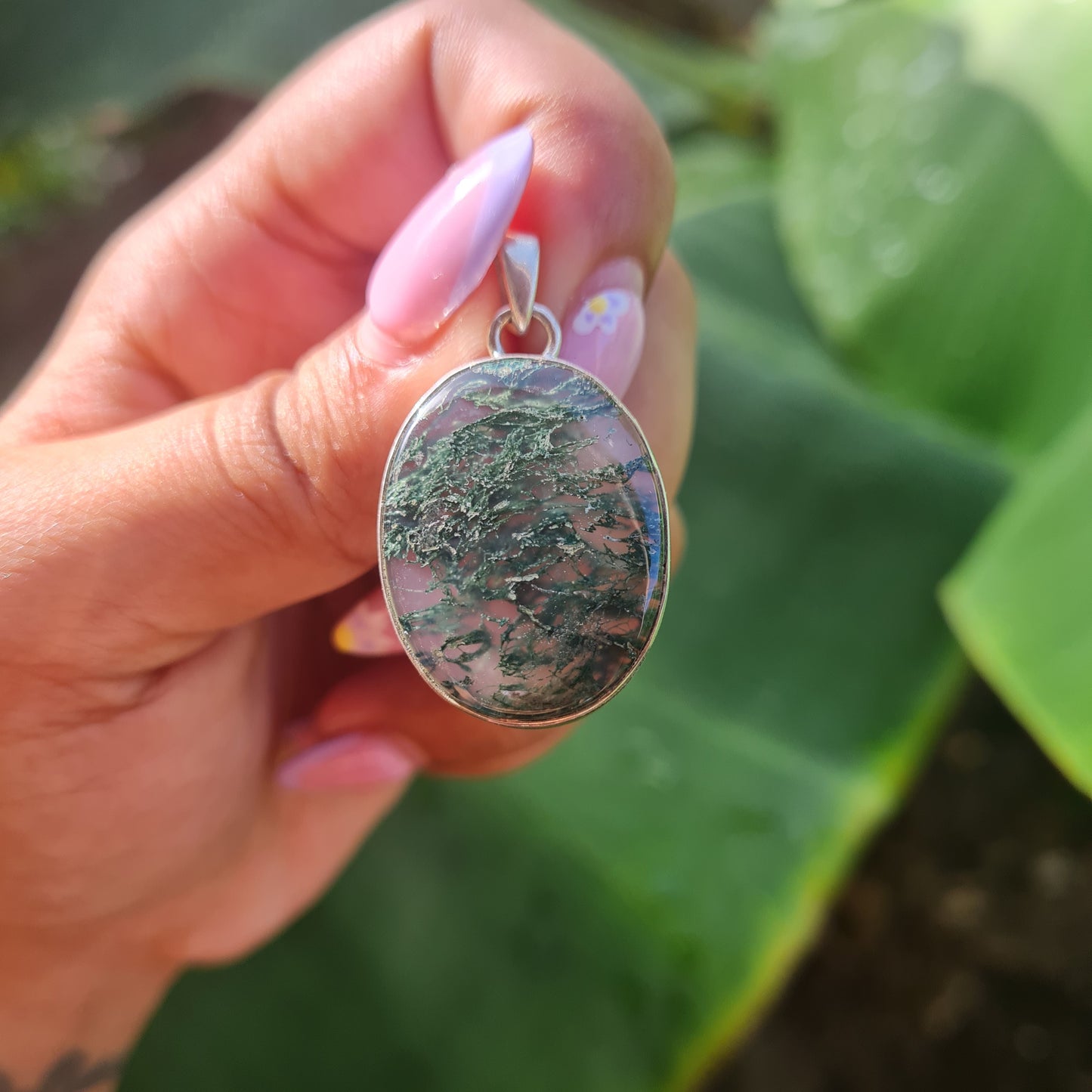 Moss Agate Pendant