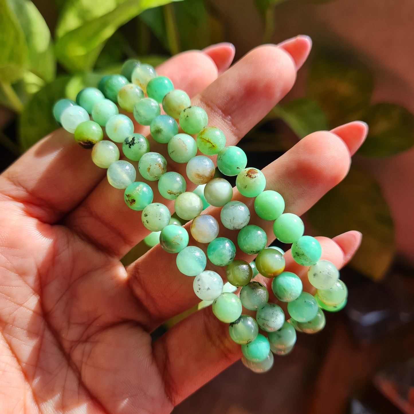 Chrysoprase Gemstone Bracelet