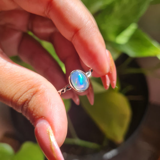 Ethiopian Opal Ring - Size 8