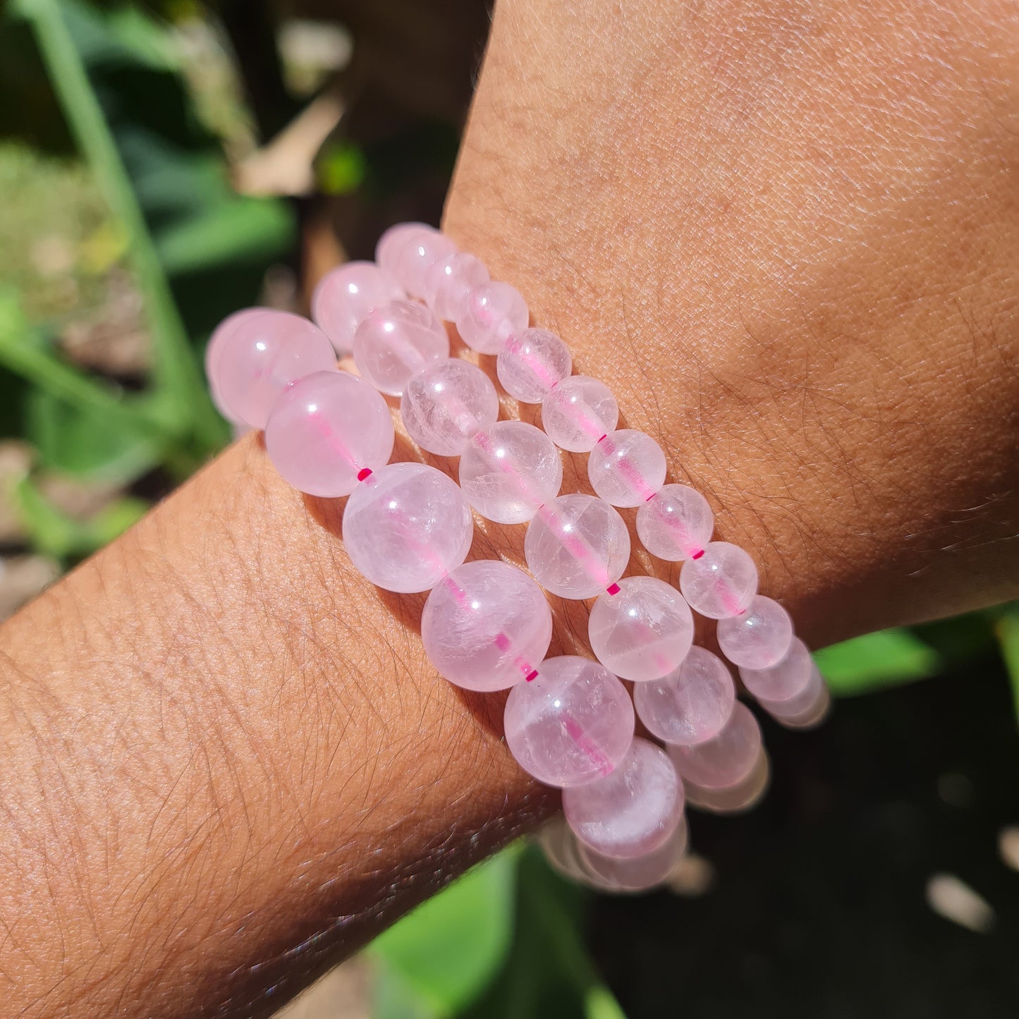 High Quality Rose Quartz Gemstone Bracelet
