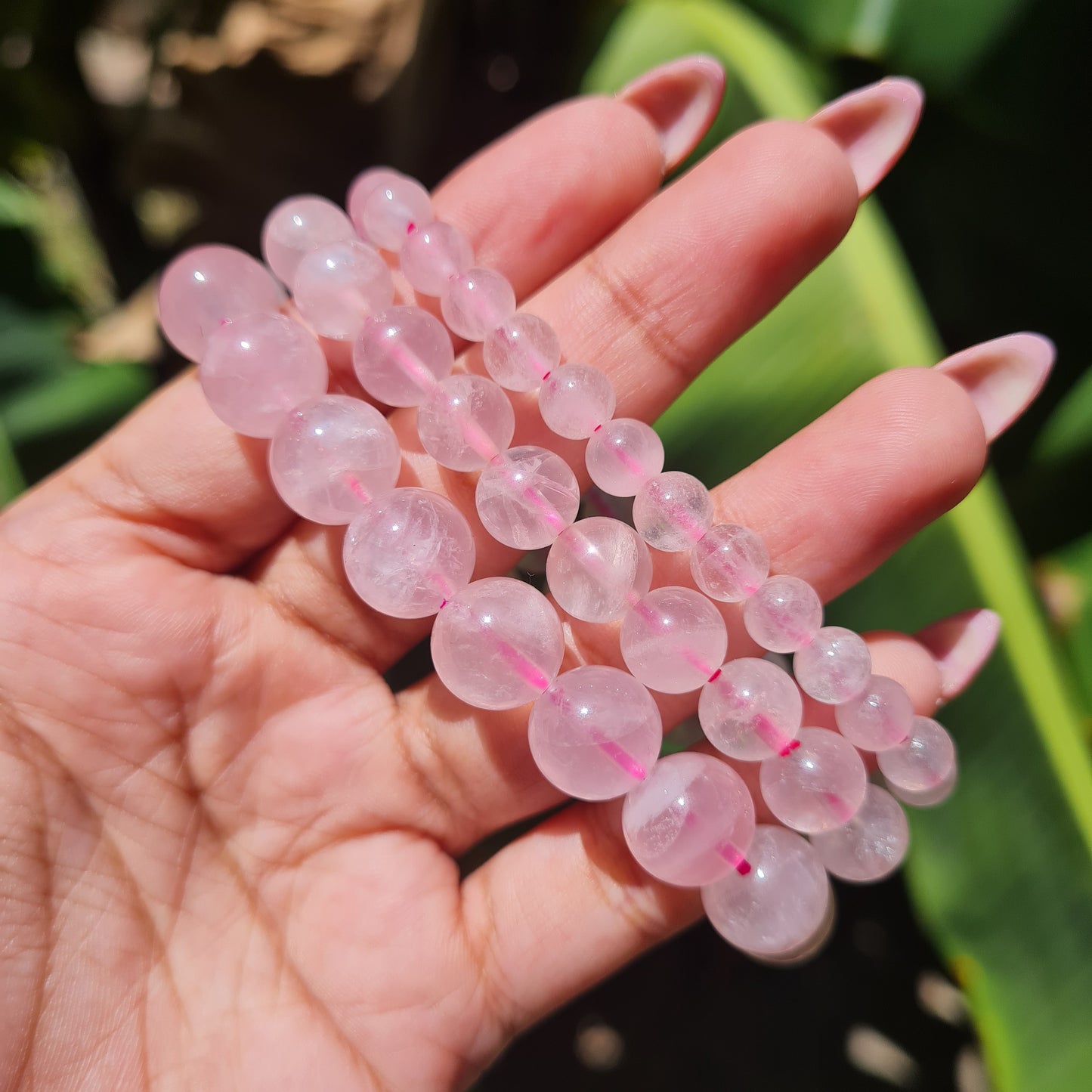 High Quality Rose Quartz Gemstone Bracelet