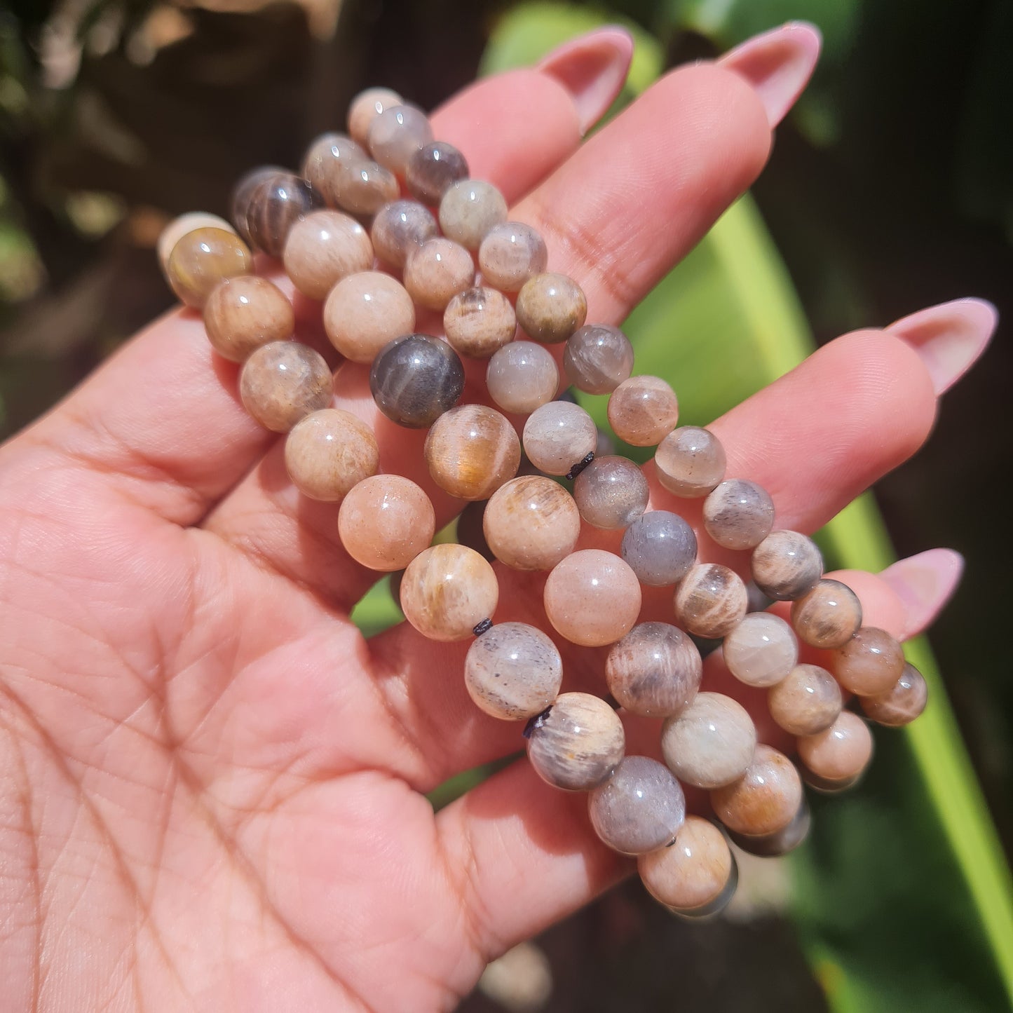 Black Moonstone Gemstone Bracelet