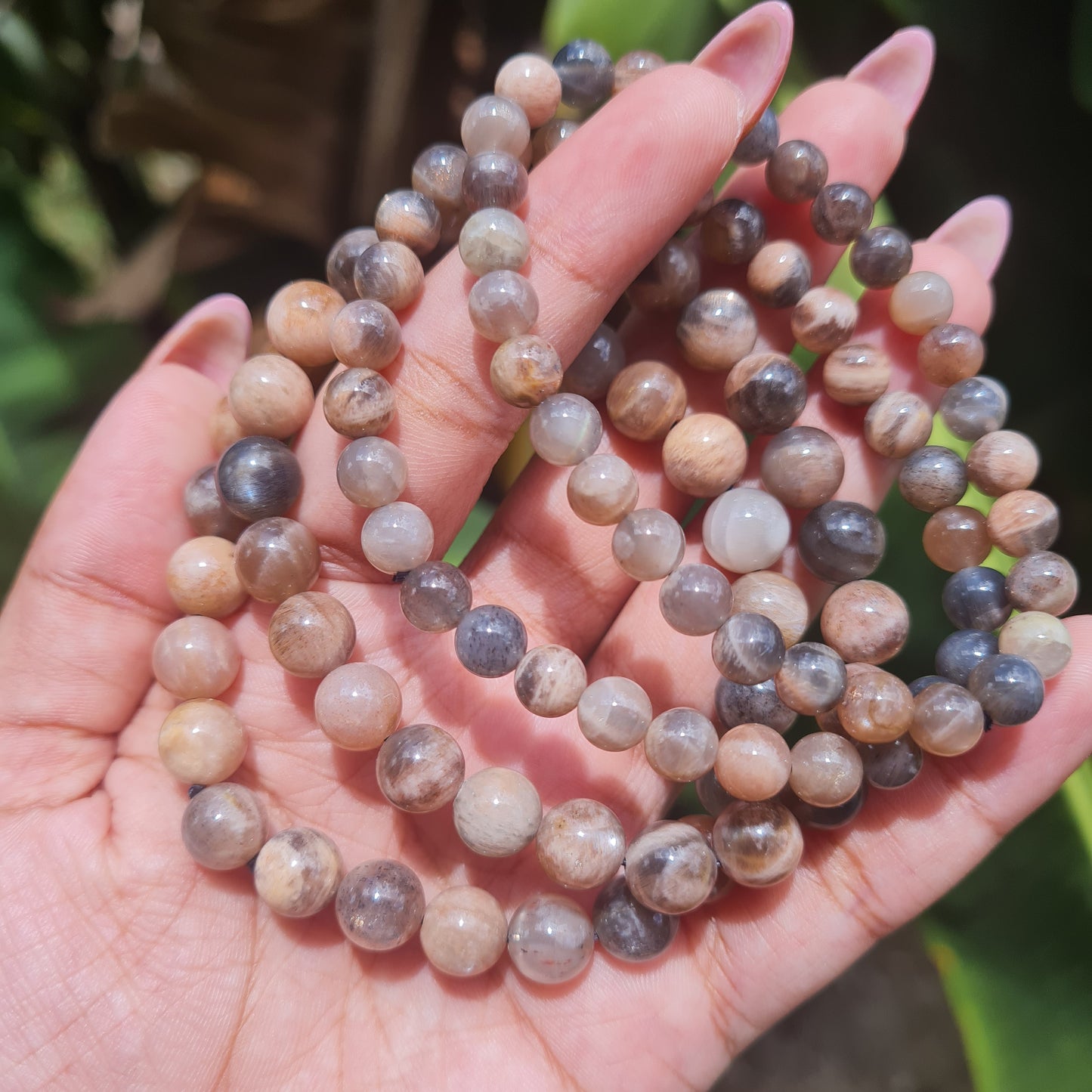 Black Moonstone Gemstone Bracelet