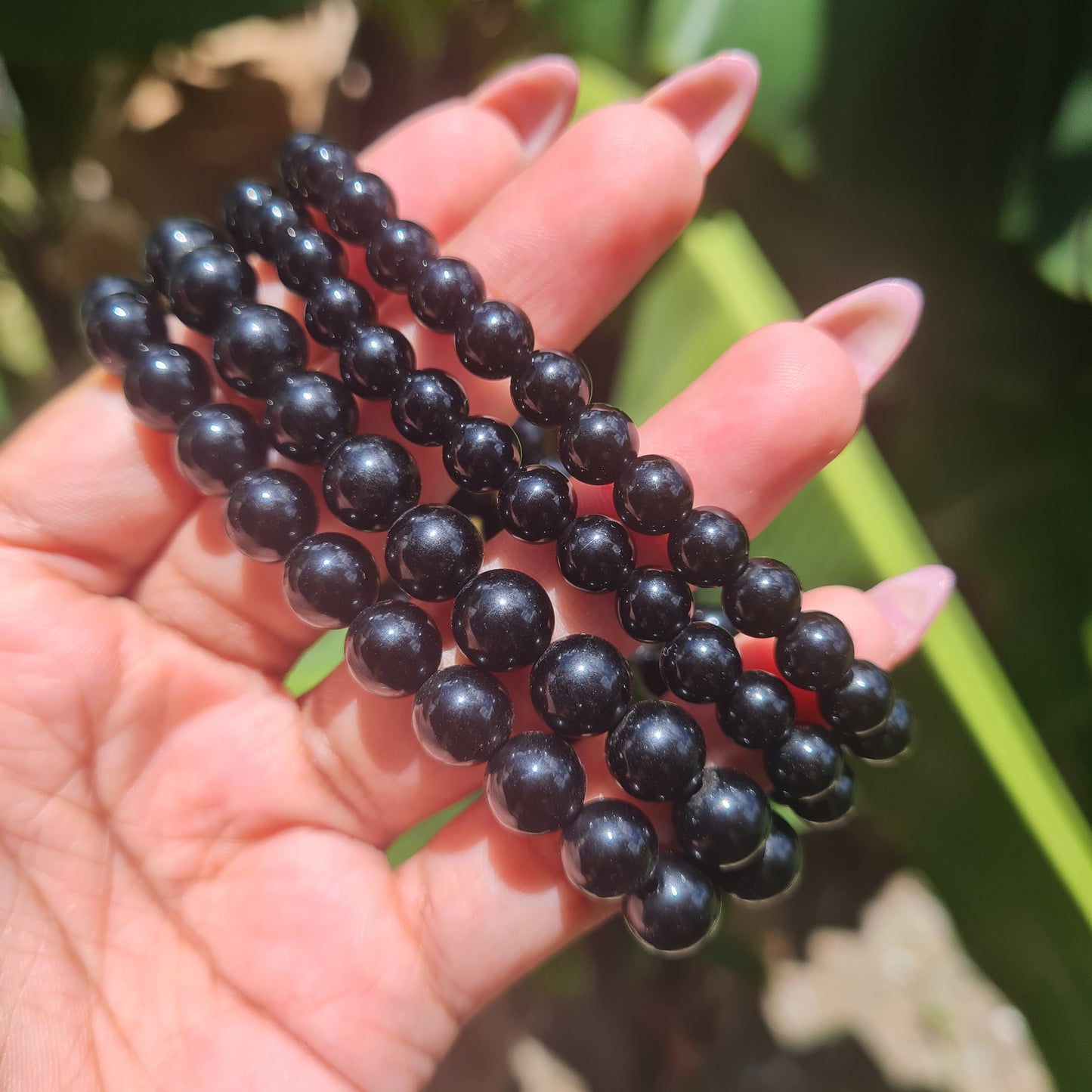 Black Obsidian Gemstone Bracelet
