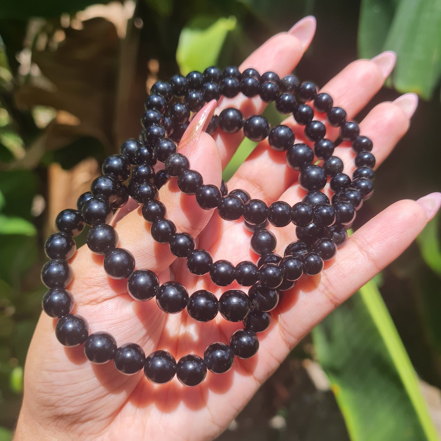 Black Obsidian Gemstone Bracelet
