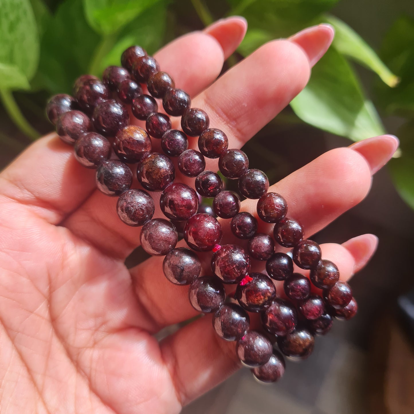 Garnet Gemstone Bracelet