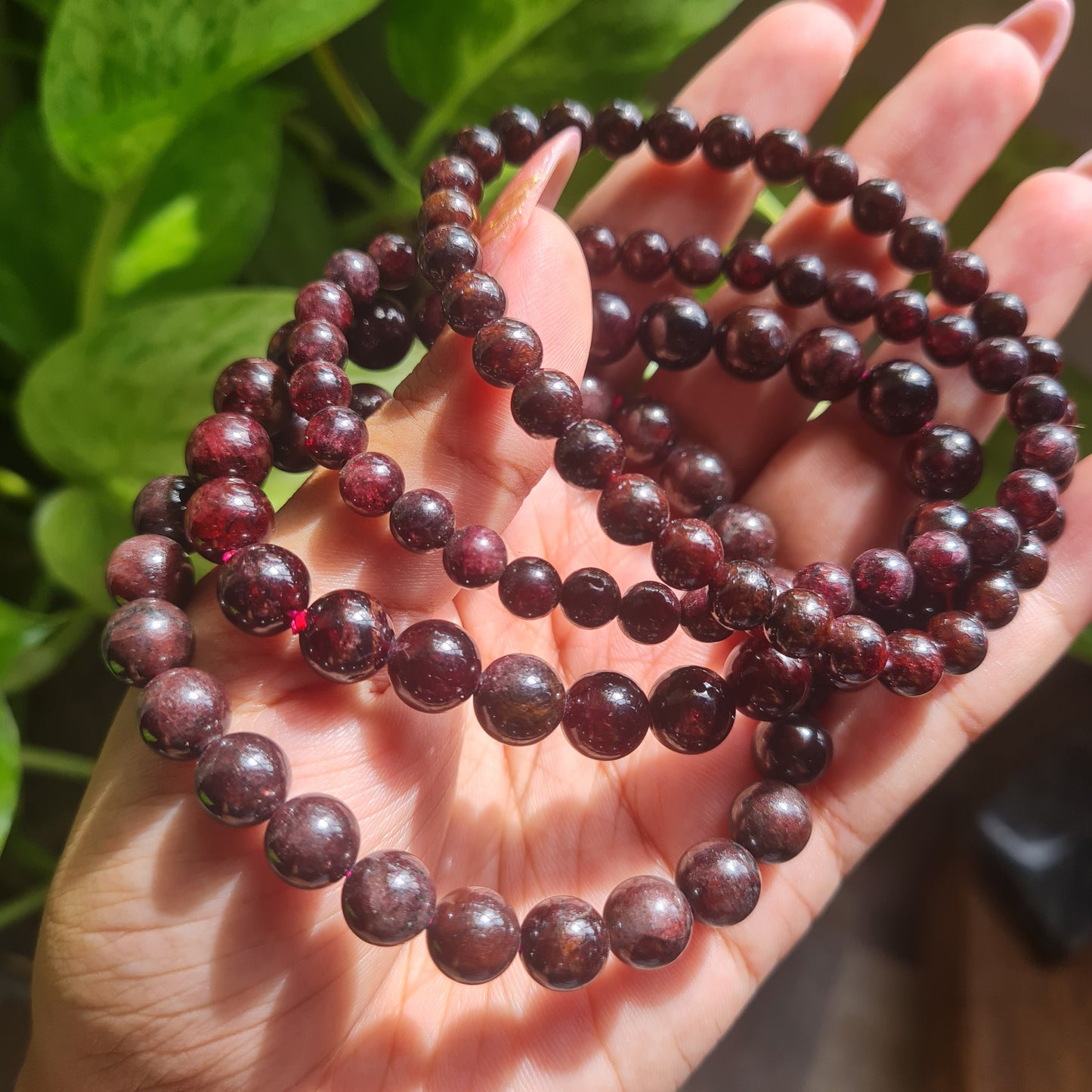 Garnet Gemstone Bracelet