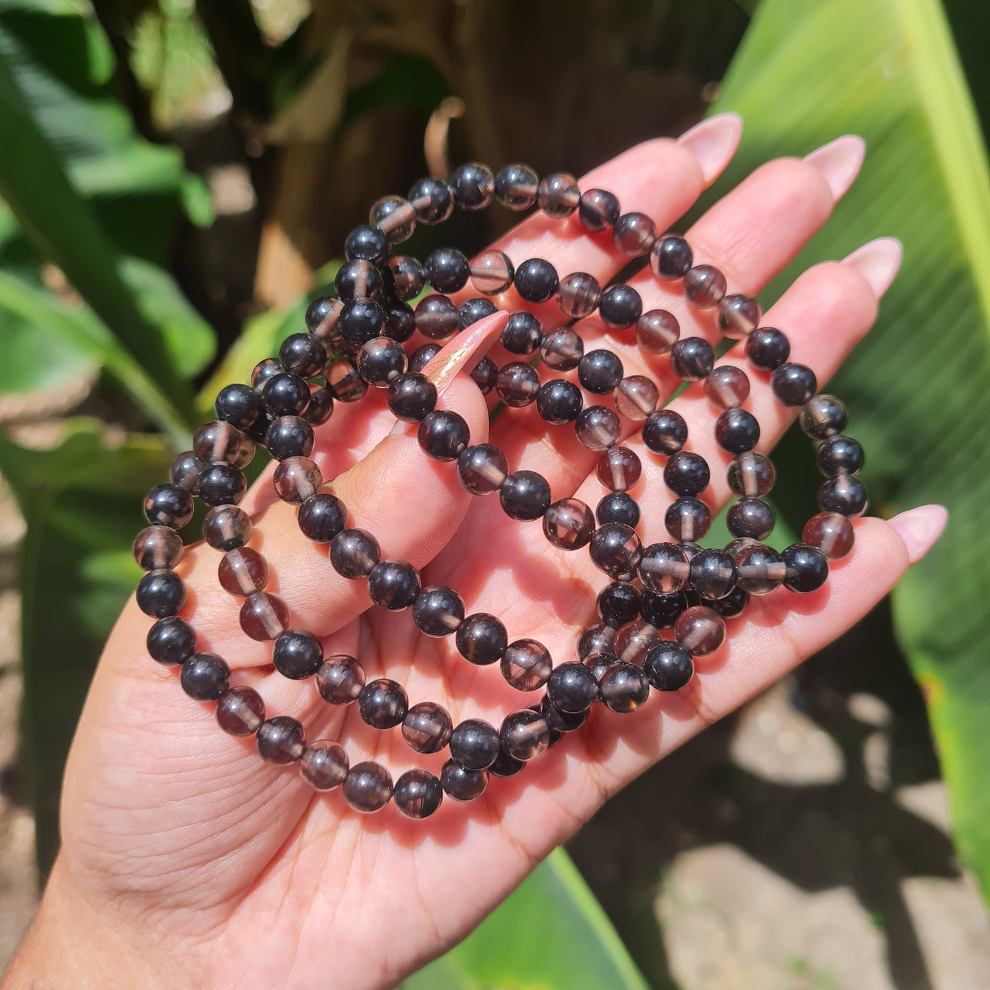 Midnight Lace Obsidian Gemstone Bracelet