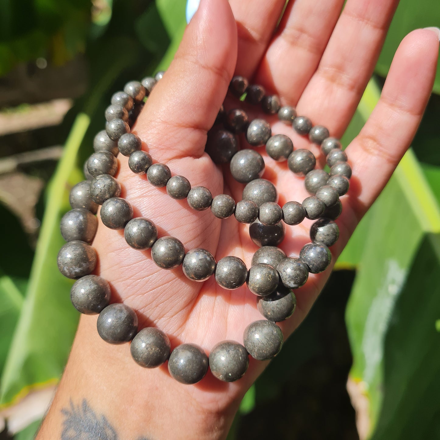 Pyrite Gemstone Bracelet