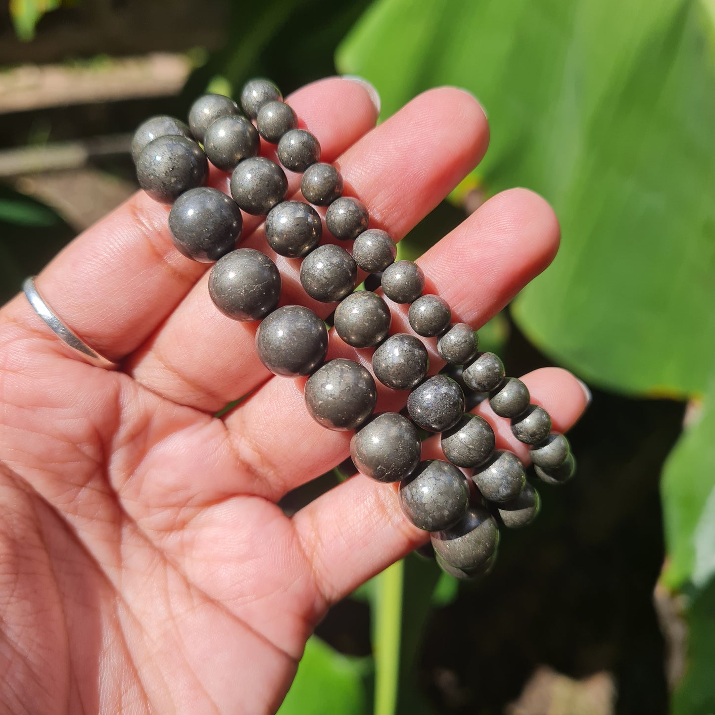 Pyrite Gemstone Bracelet