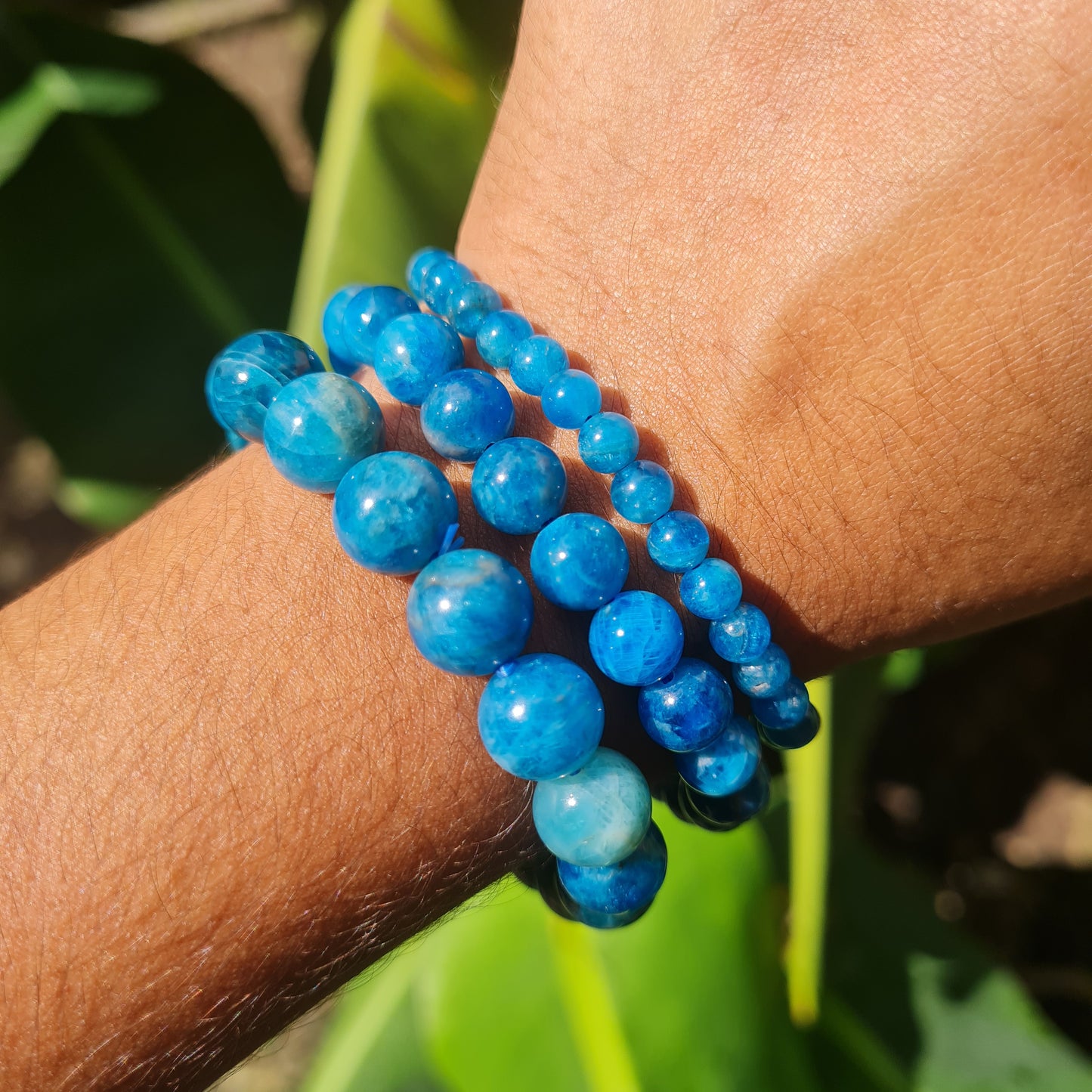 Blue Apatite Gemstone Bracelet