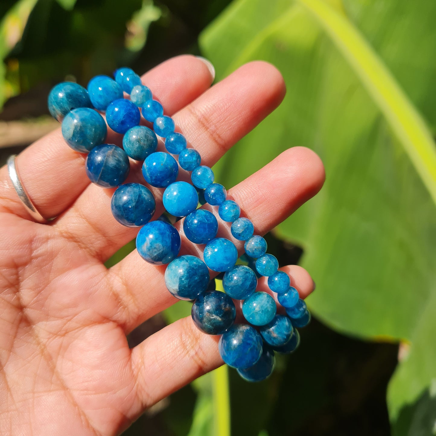Blue Apatite Gemstone Bracelet