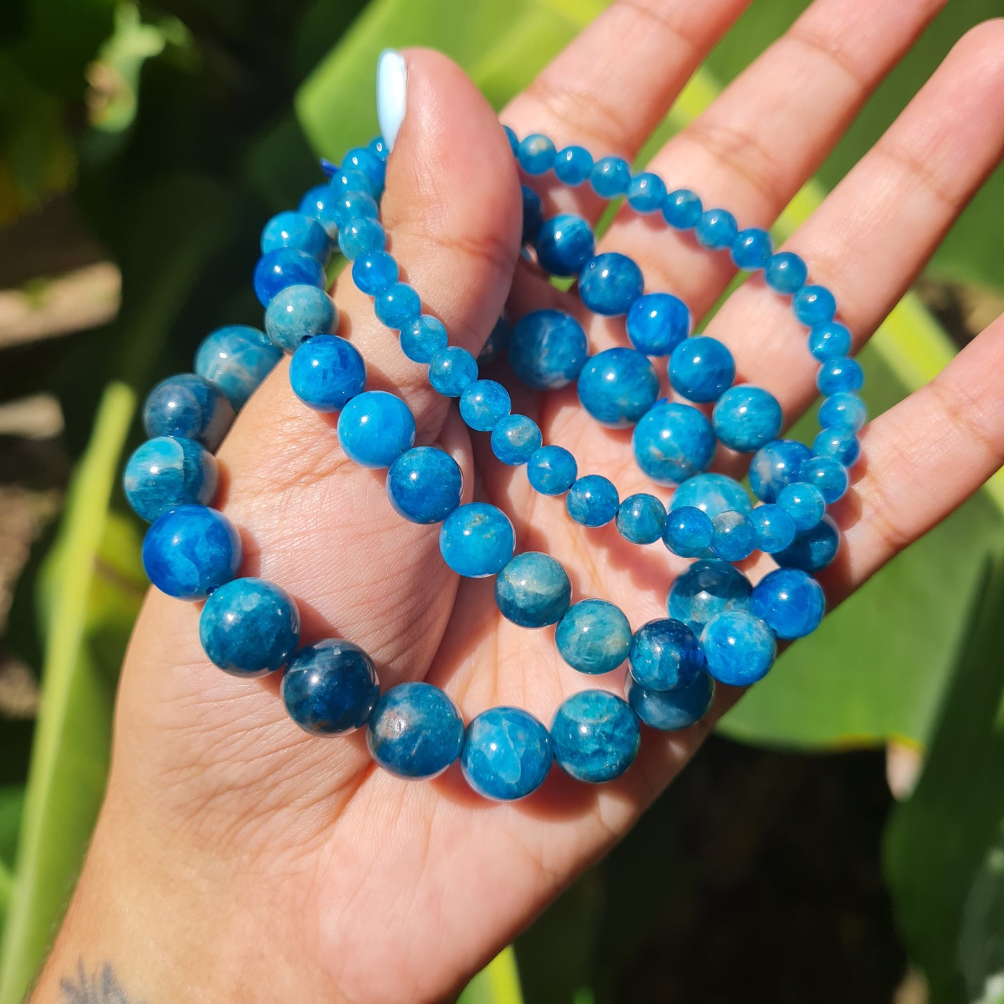 Blue Apatite Gemstone Bracelet