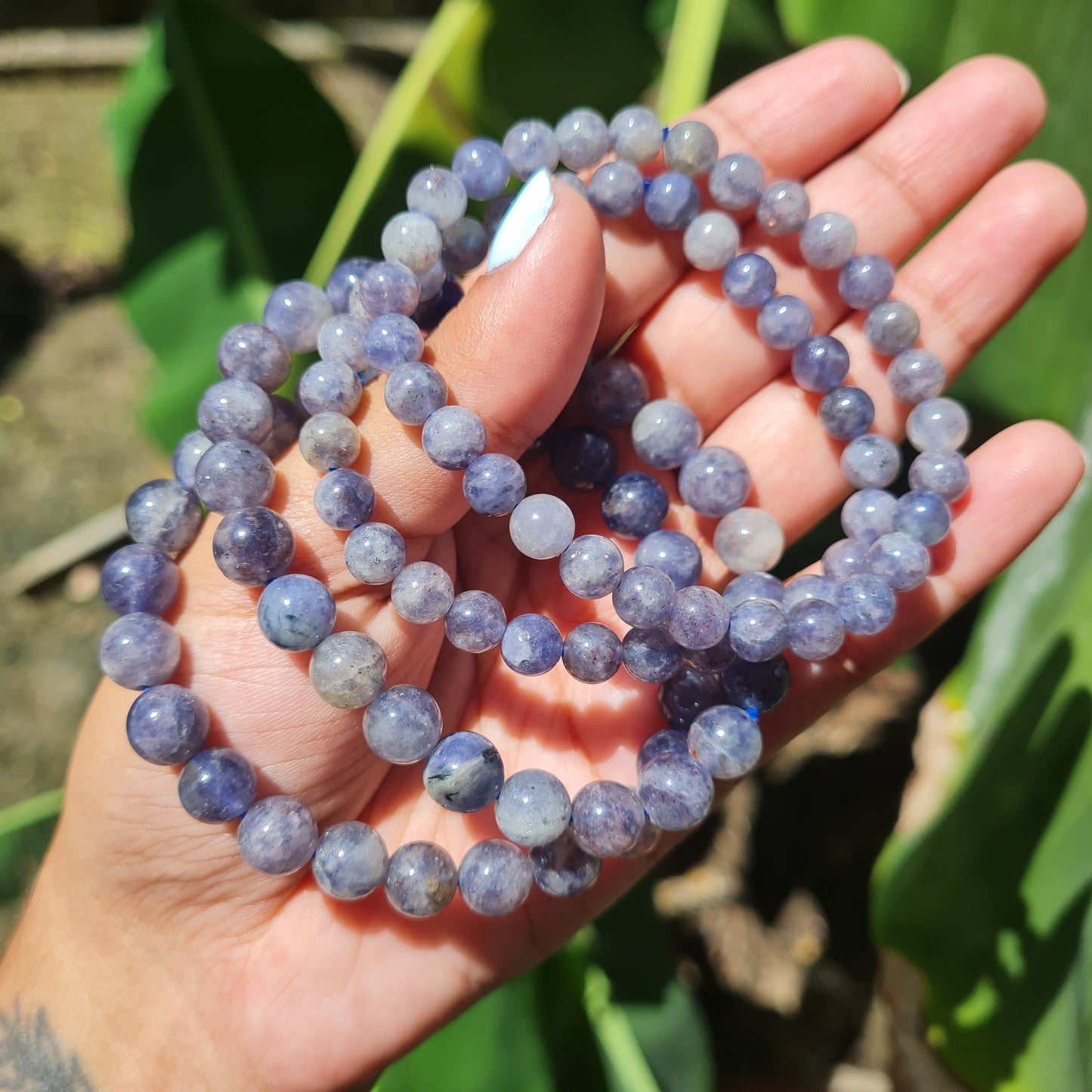Iolite Gemstone Bracelet