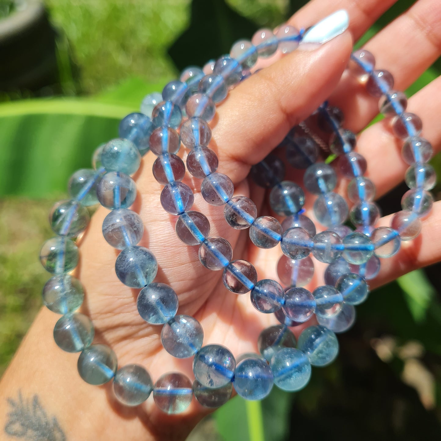Blue Fluorite Gemstone Bracelet
