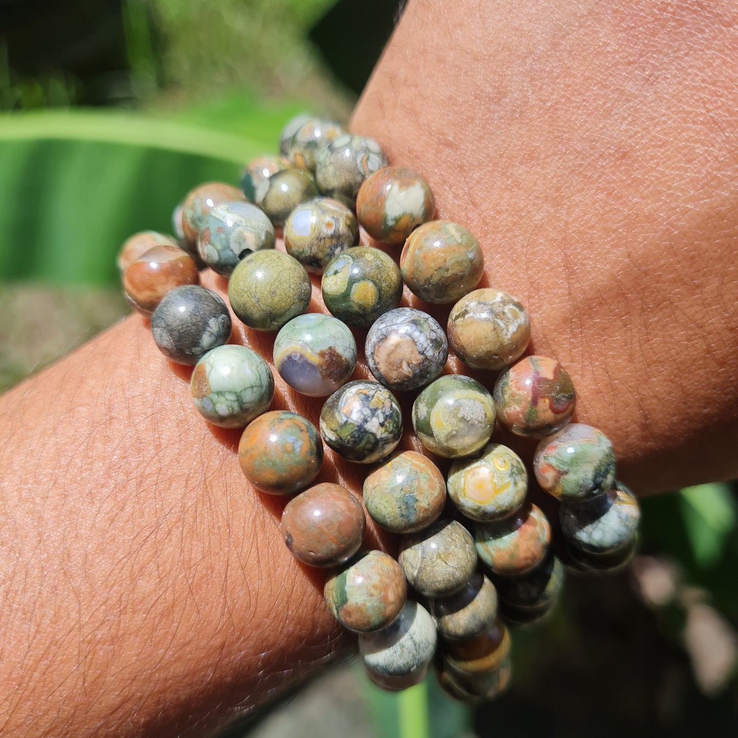 Rhyolite Gemstone Bracelet