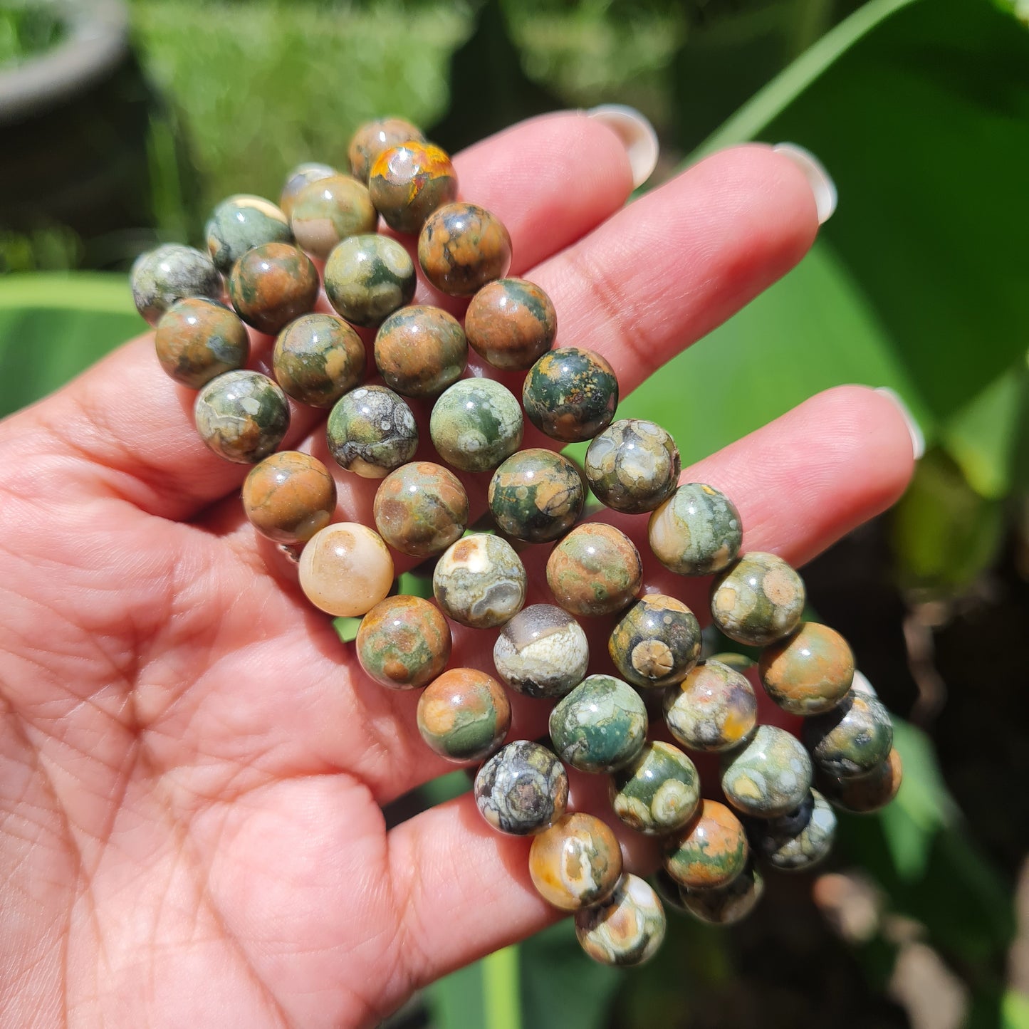 Rhyolite Gemstone Bracelet