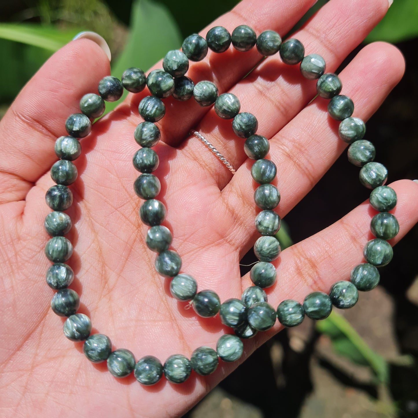 Seraphinite Gemstone Bracelet