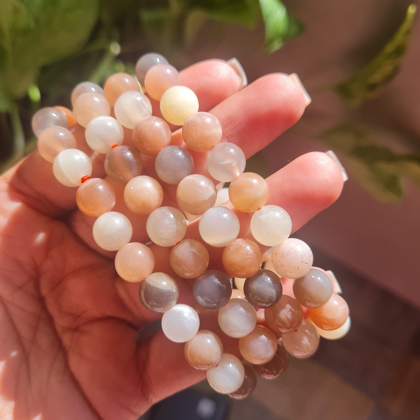 Mixed Moonstone Gemstone Bracelet