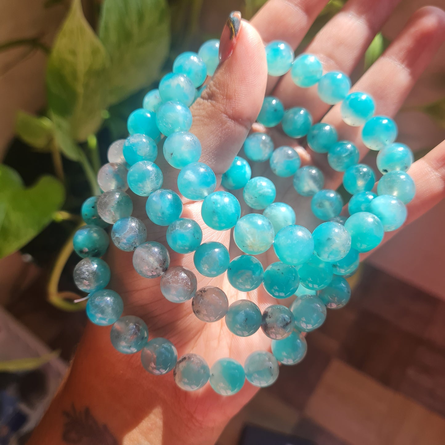 Smoky Amazonite Gemstone Bracelet