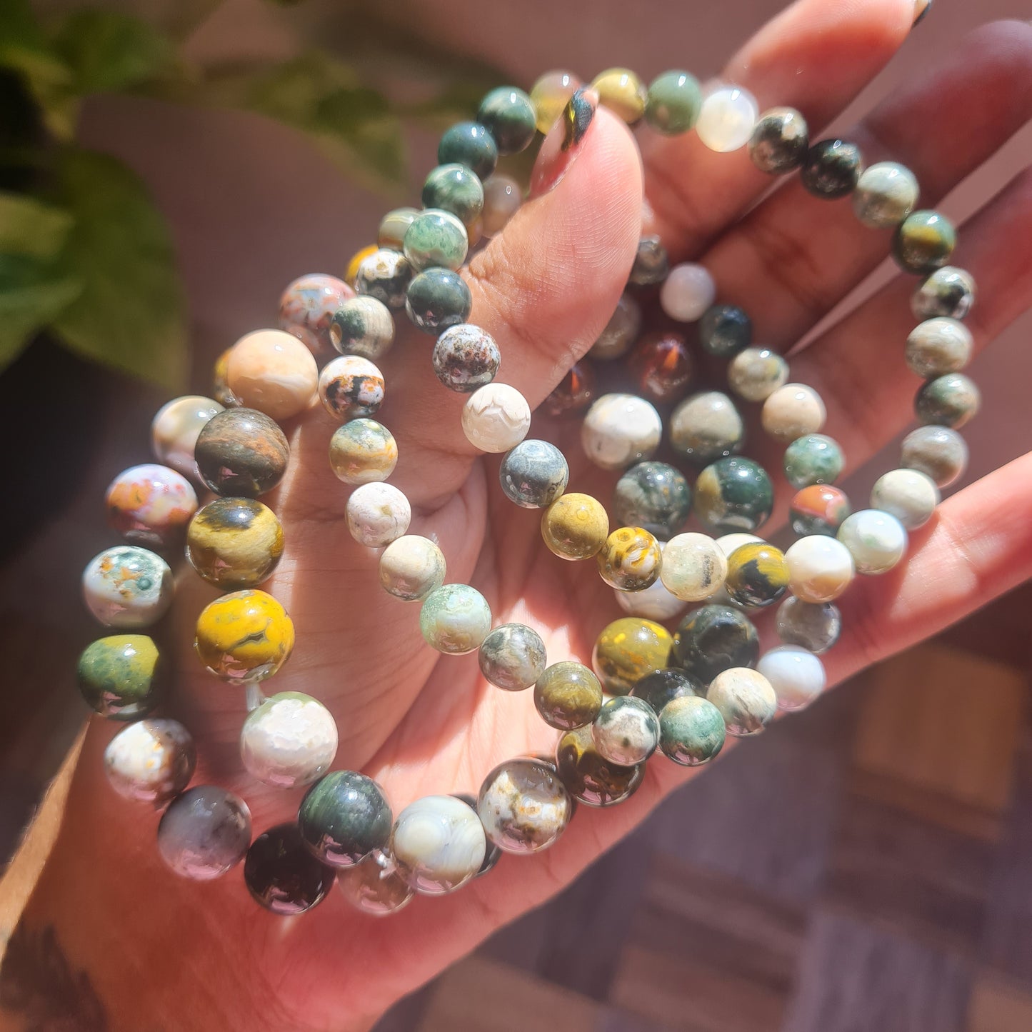 8th Vein Ocean Jasper Gemstone Bracelet