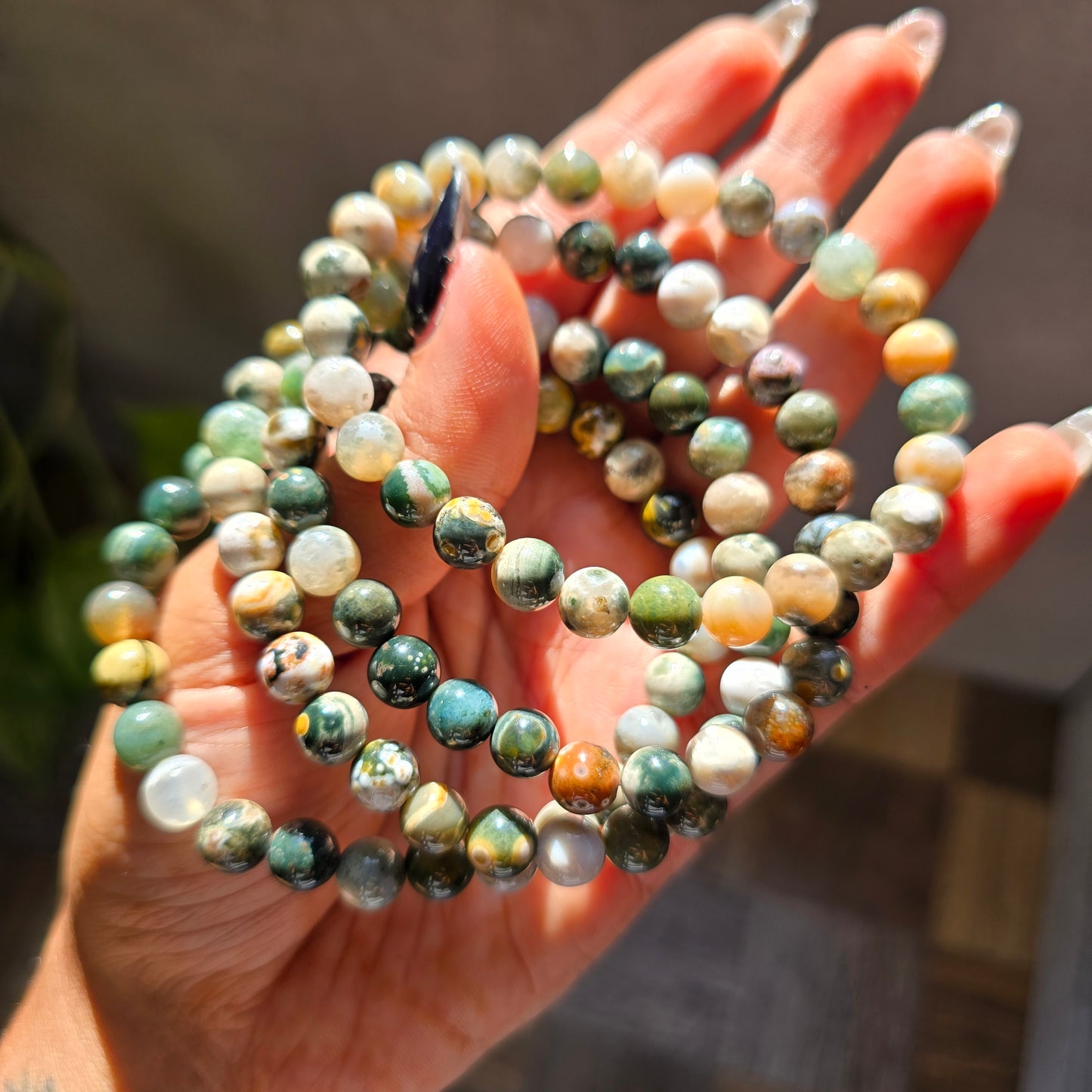 8th Vein Ocean Jasper Gemstone Bracelet