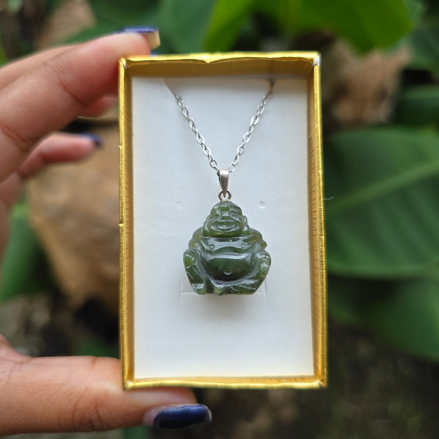 High Quality Nephrite-Jade Budda Necklace