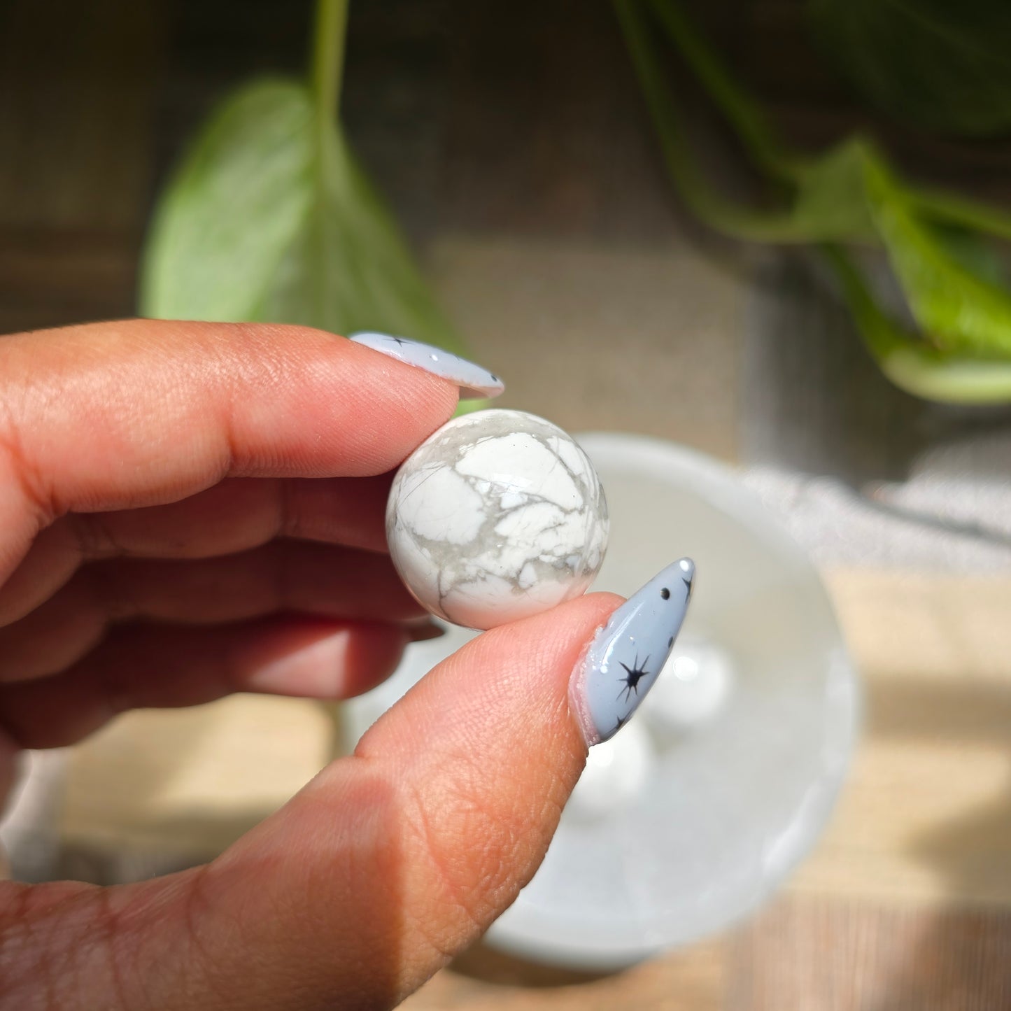 Mini Howlite Gemstone Sphere