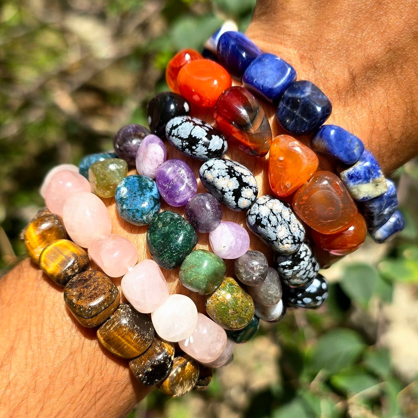 Gemstone Nugget Bracelet