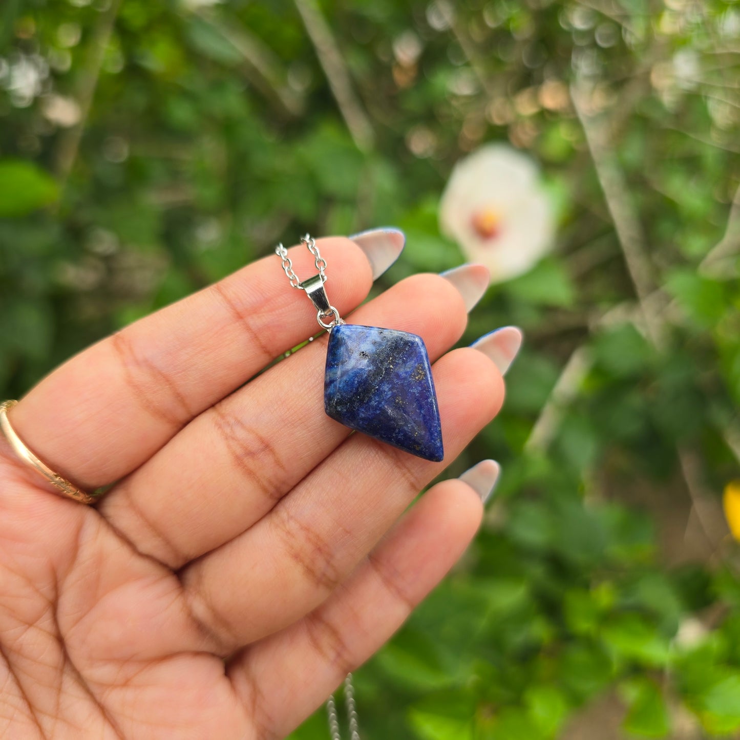 Lapis Lazuli Diamond Necklace