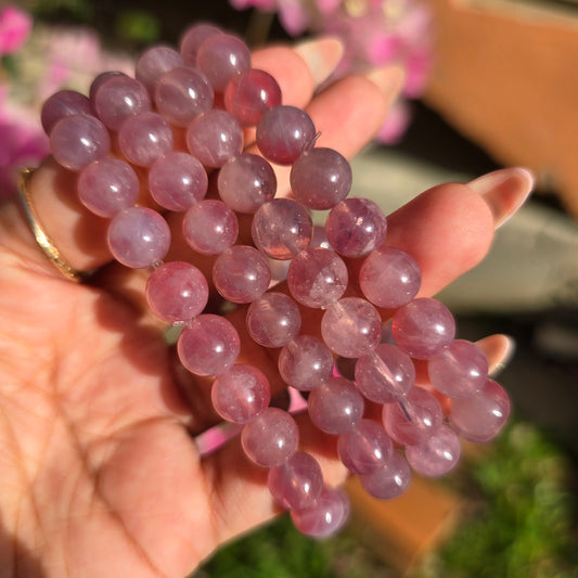 Mozambique Rose Quartz Gemstone Bracelet