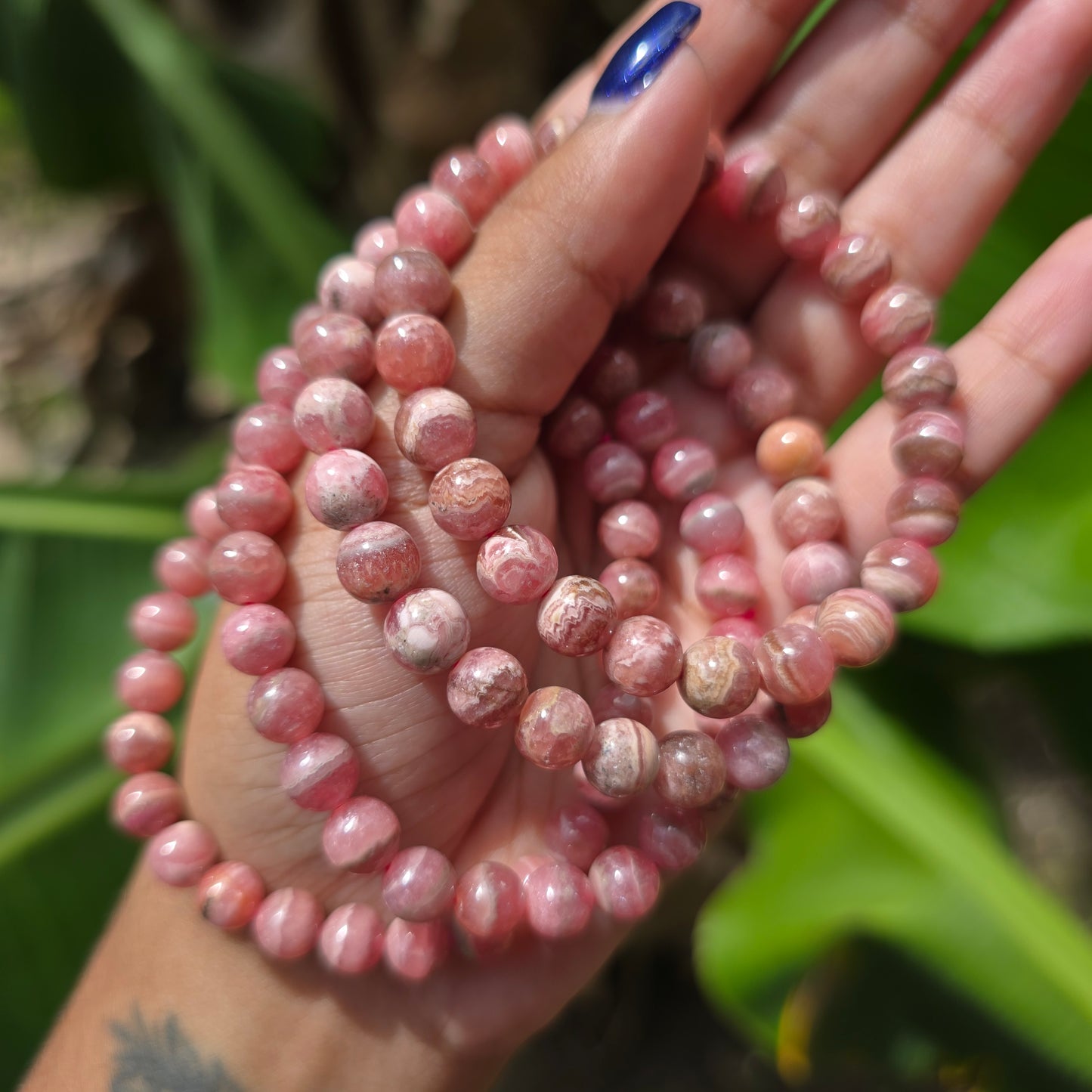 Rhodochrosite Gemstone Bracelet